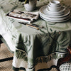 Tuileries Tablecloth Blockprinted Trim