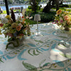 Tuileries Tablecloth Blockprinted Trim